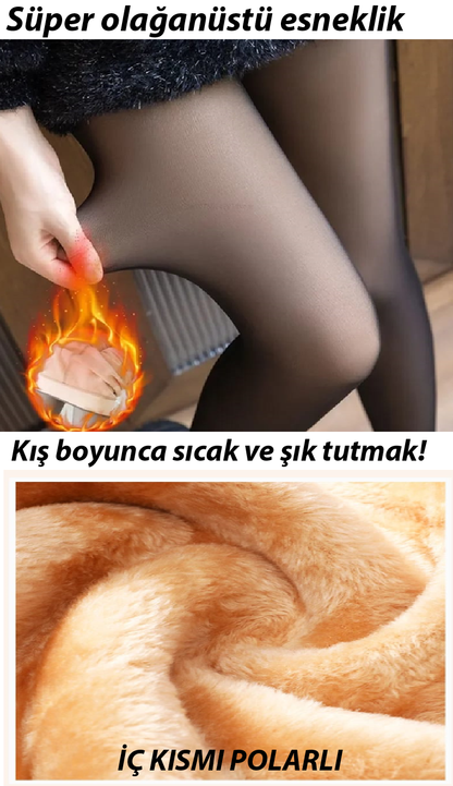 Yumusha™ Polar Astarlı Külotlu Çorap