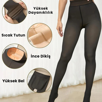 Yumusha™ Polar Astarlı Külotlu Çorap