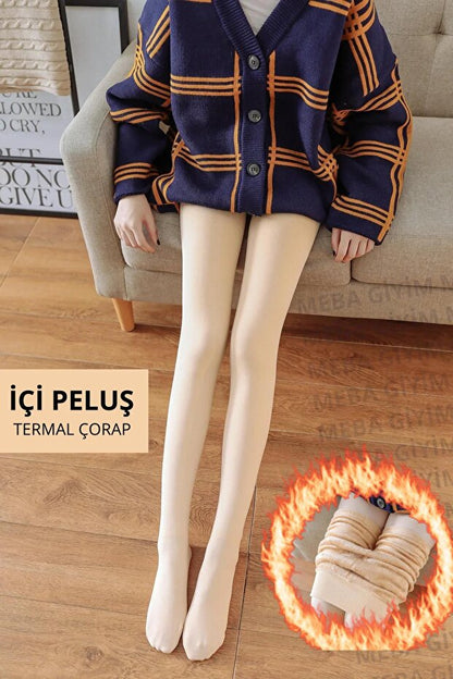 Yumusha™ Polar Astarlı Külotlu Çorap