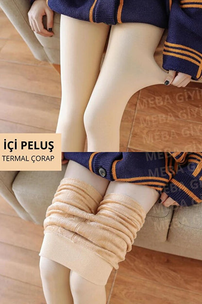 Yumusha™ Polar Astarlı Külotlu Çorap