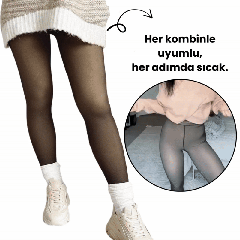 Yumusha™ Polar Astarlı Külotlu Çorap