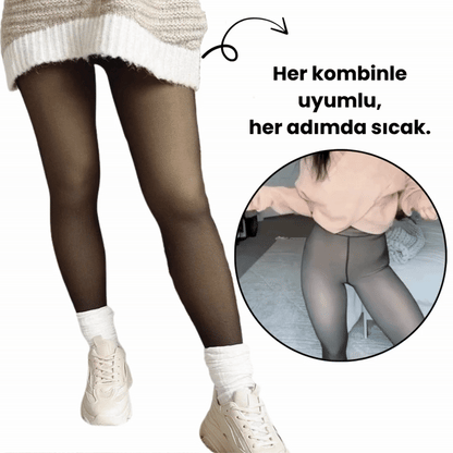 Yumusha™ Polar Astarlı Külotlu Çorap